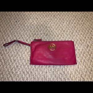 Michael Kors leather wristlet
